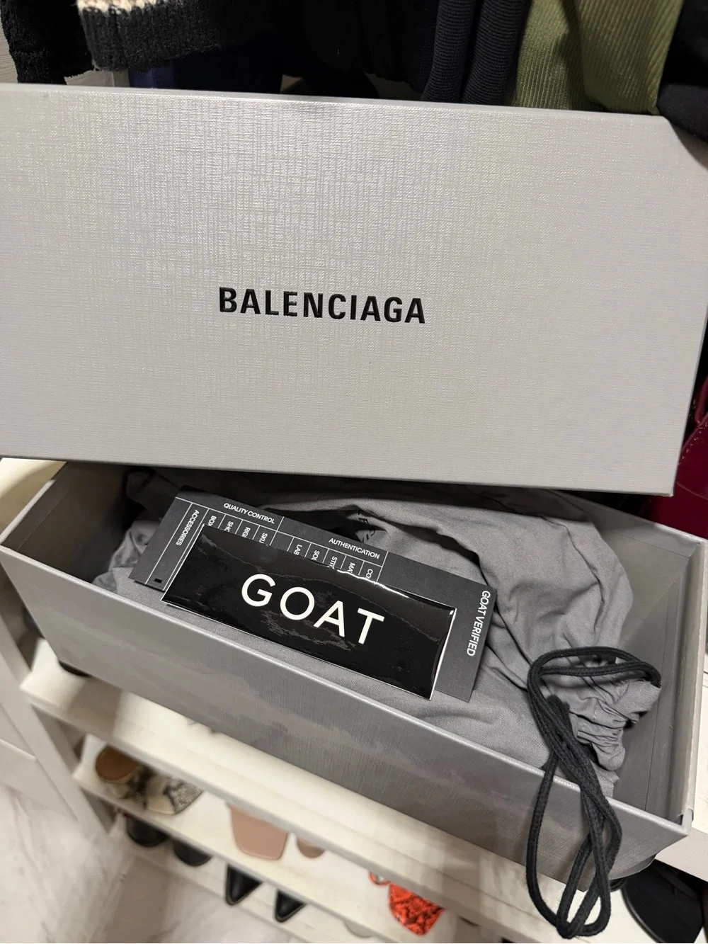 Balenciaga Black Slide Sandals with White Logo